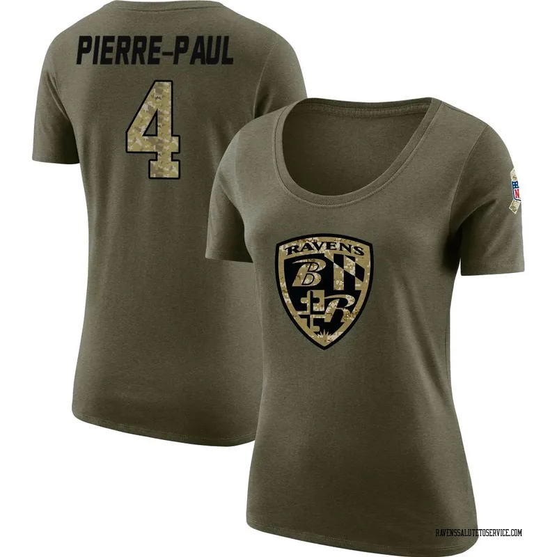 Women's Jason Pierre-Paul 2020 Salute To Service Performance T-Shirt -  Black - Tshirtsedge