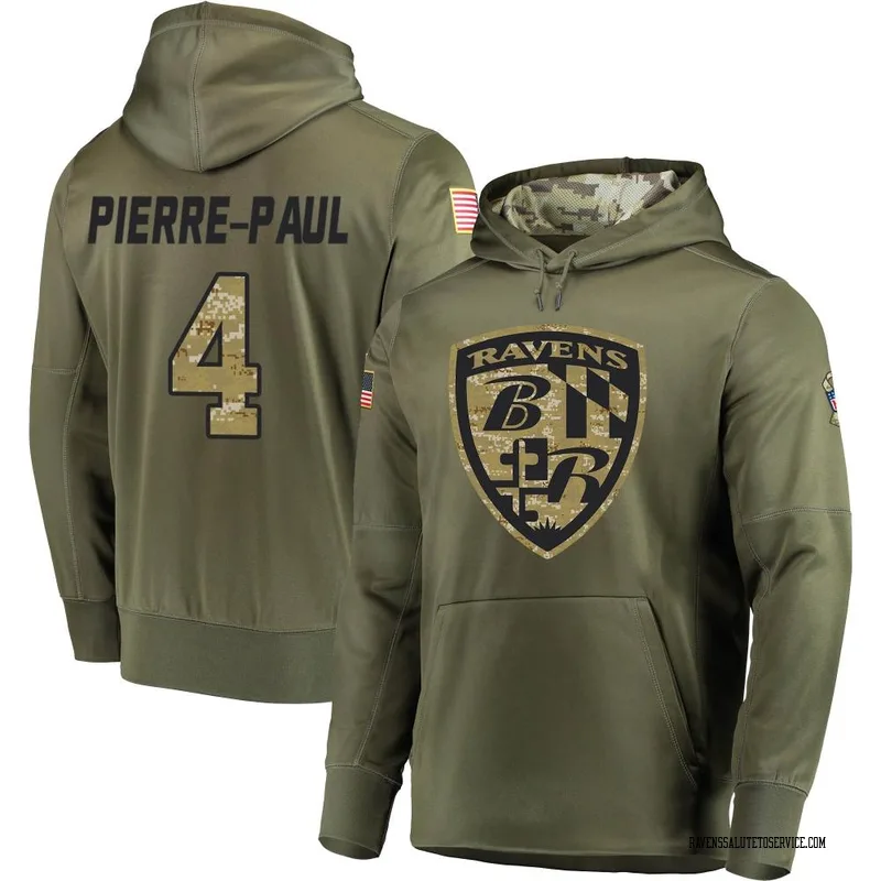 Jason Pierre-Paul Baltimore Ravens Men's Legend Olive Salute to